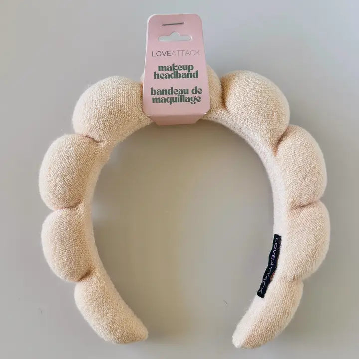Skincare & Makeup Spa Headband - Beige